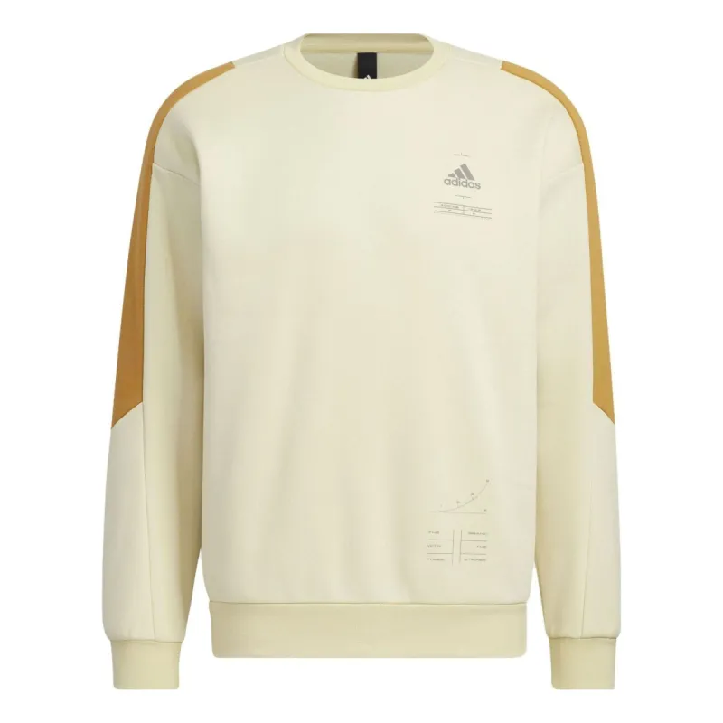 Adidas Adult Male Engineered Crew Sweatshirt 'Tan' HN9023 sold by KicksCrew