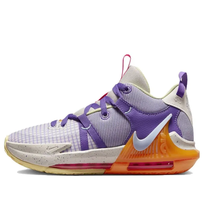 (GS) Nike LeBron Witness 7 'Action Grape Vivid Orange' DQ8650-101 sold by KicksCrew