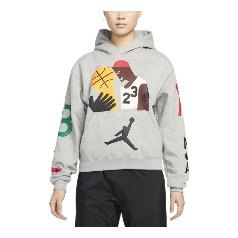 (WMNS) Air Jordan x Nina Chanel Abney Hoodie 'Grey' DO4159-063 sold by KicksCrew