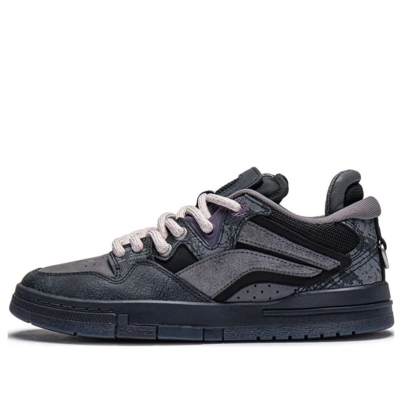 (WMNS) Li-Ning Wave Pro x Pleasures 'Black Grey' AECT066-1 sold by KicksCrew