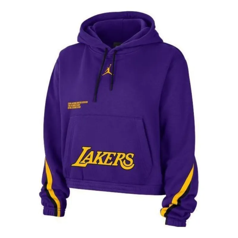 (WMNS) Air Jordan x Los Angeles Lakers Courtside Statement Edition Pullover Hoodie 'Purple' DR2525-504 sold by KicksCrew