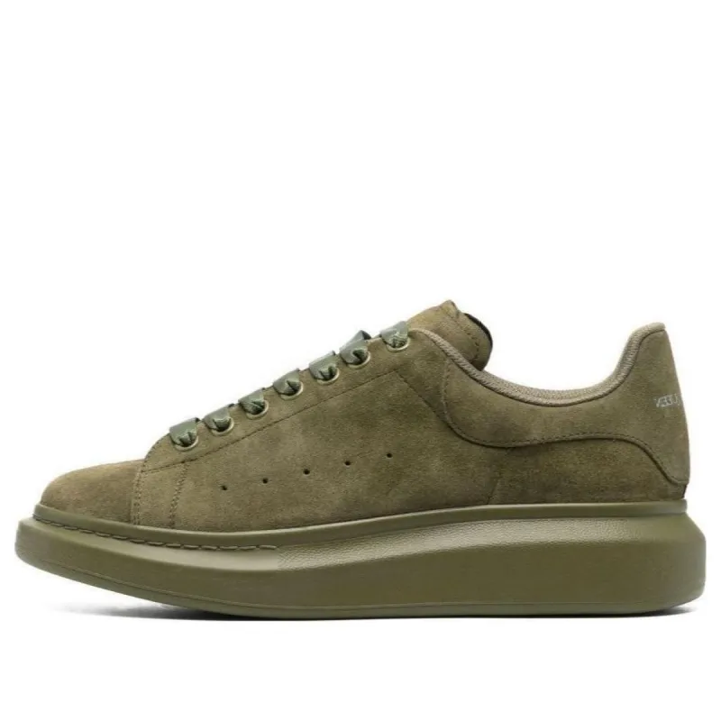 Alexander McQueen Oversized Sneaker 'Moss Green Suede' 688520WIA5L3329 sold by KicksCrew