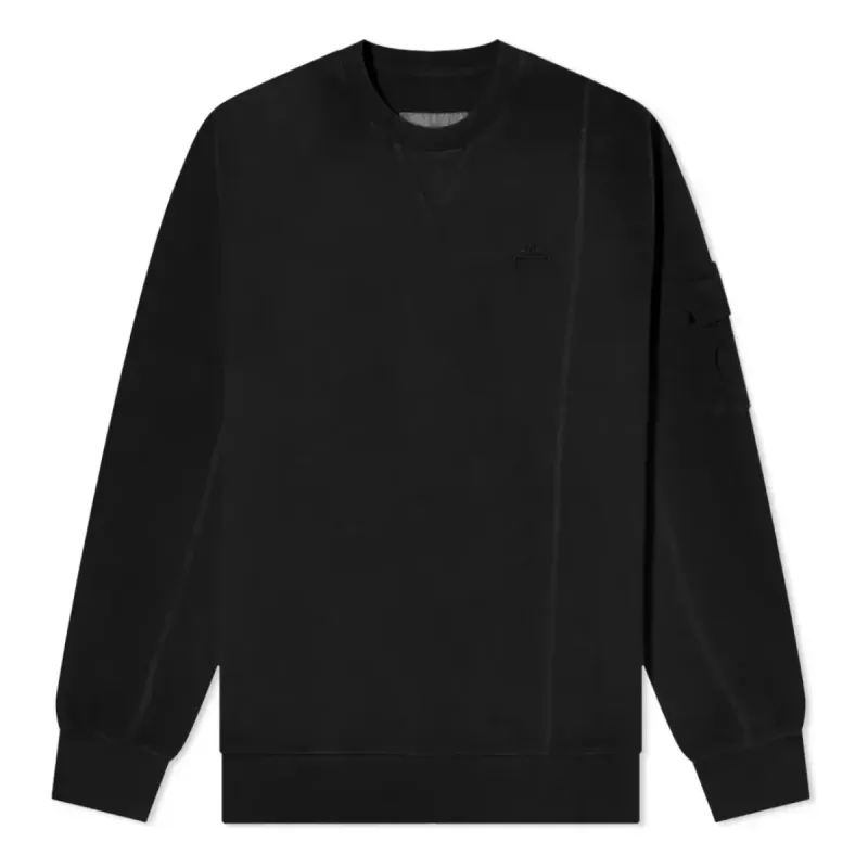 A-COLD-WALL* Essential Compass Pocket Crew Sweatshirt 'Black' ACWMW029-BLACK sold by KicksCrew