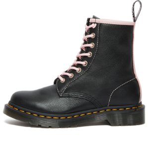(WMNS) Dr. Martens 1460 Contrast Leather Lace Up Boots 'Black Pink' 27276001 sold by KicksCrew