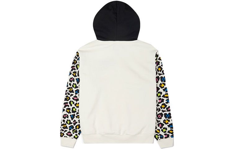 (WMNS) Converse Rainbow Leopard Print Pullover Hoodie 'Off White' 10023080-A01 sold by KicksCrew product image thumbnail 2