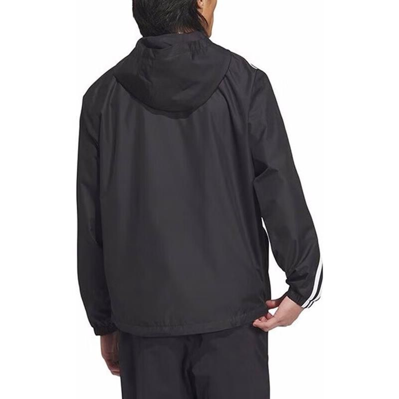 adidas Adicolor 3-stripes Windbreaker Full Zip Jacket 'Black' IK8673 sold by KicksCrew product image thumbnail 3