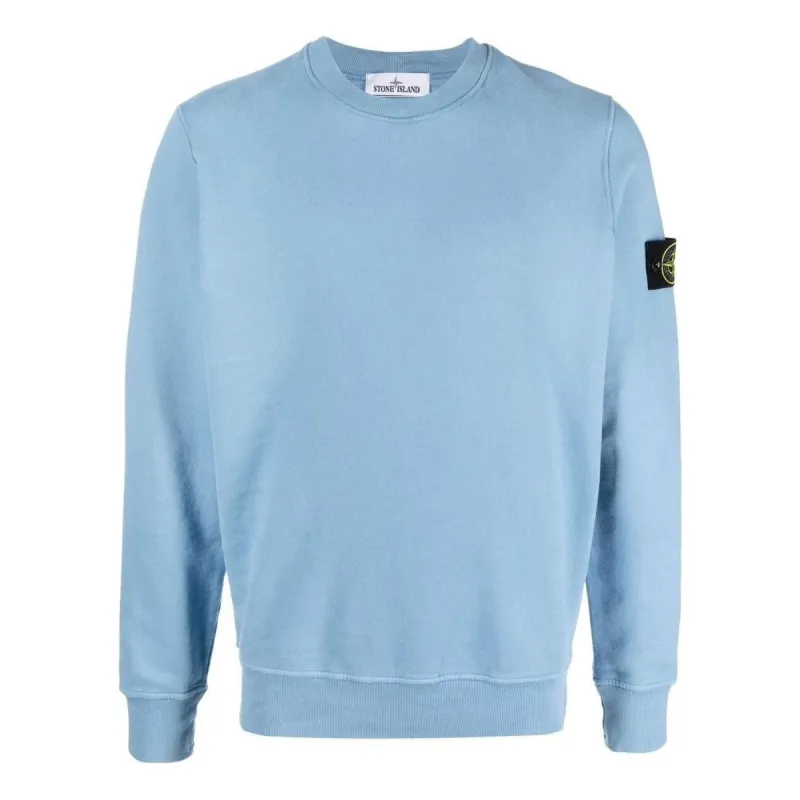 STONE ISLAND Crewneck Sweatshirt 'Light Blue' 771563020-V0046 sold by KicksCrew
