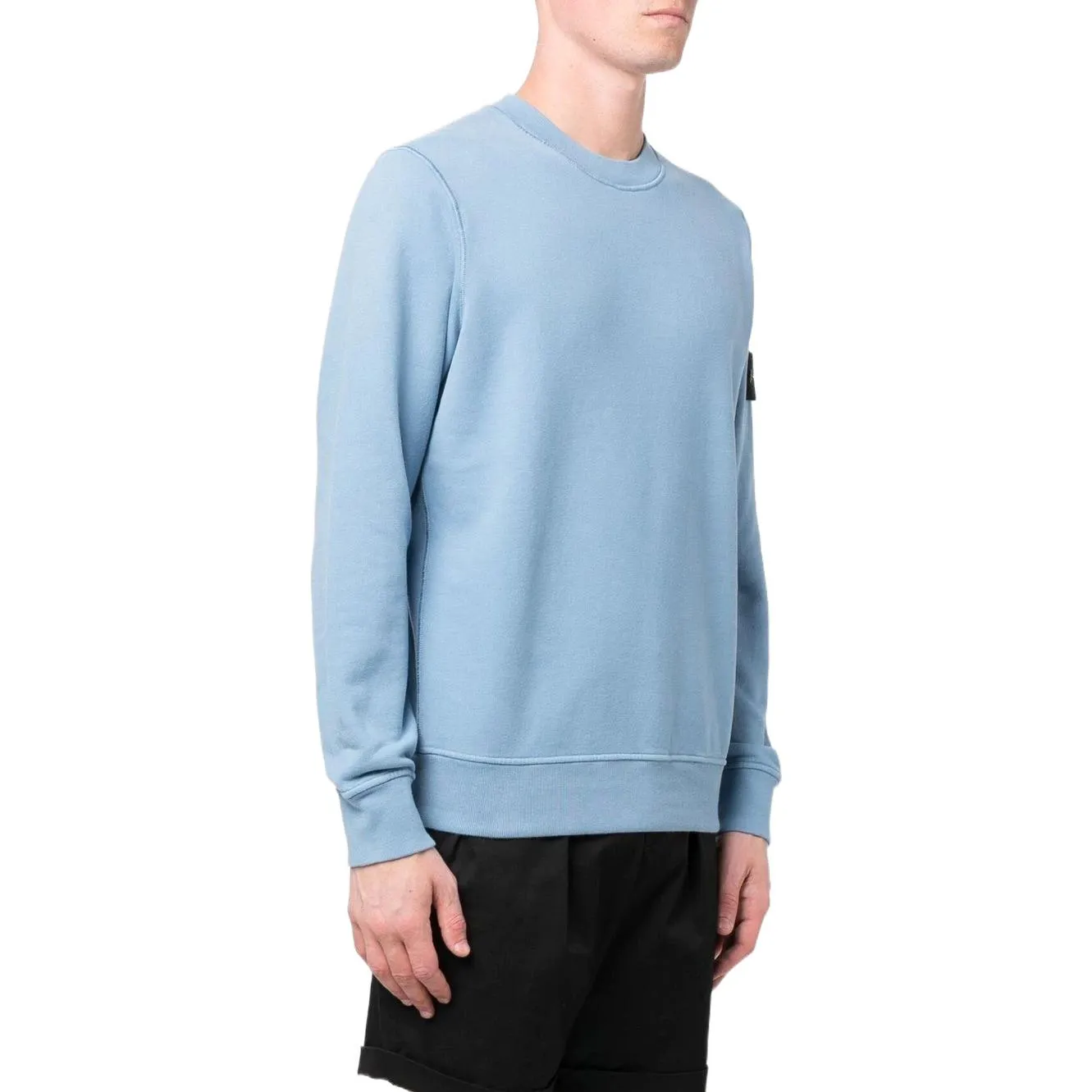 STONE ISLAND Crewneck Sweatshirt 'Light Blue' 771563020-V0046 sold by KicksCrew product image thumbnail 4