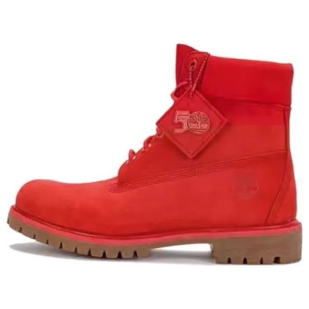 Timberland 50th Anniversary Edition Premium 6 Inch Waterproof Boot 'Medium Red Nubuck' A5VEW sold by KicksCrew