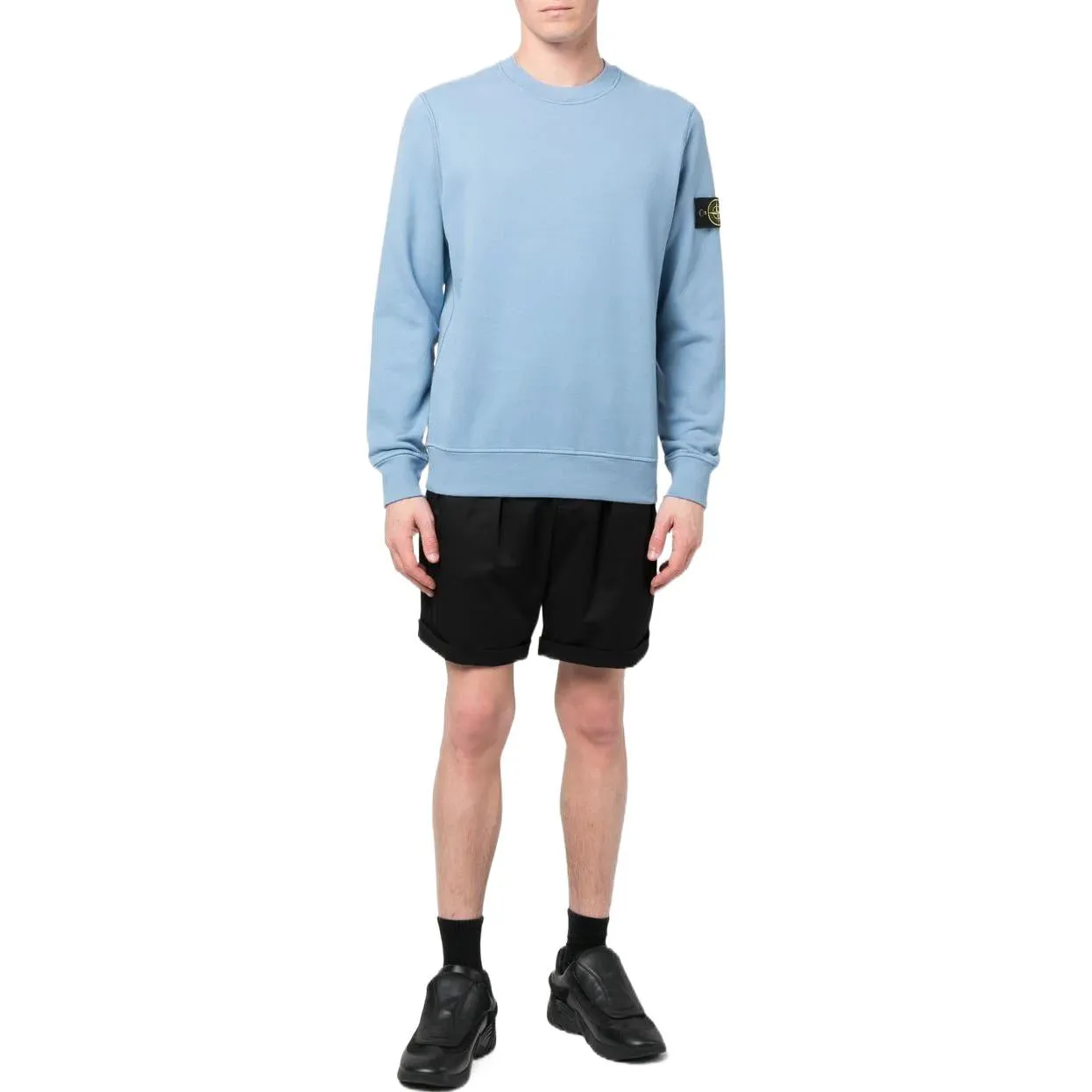 STONE ISLAND Crewneck Sweatshirt 'Light Blue' 771563020-V0046 sold by KicksCrew product image thumbnail 2