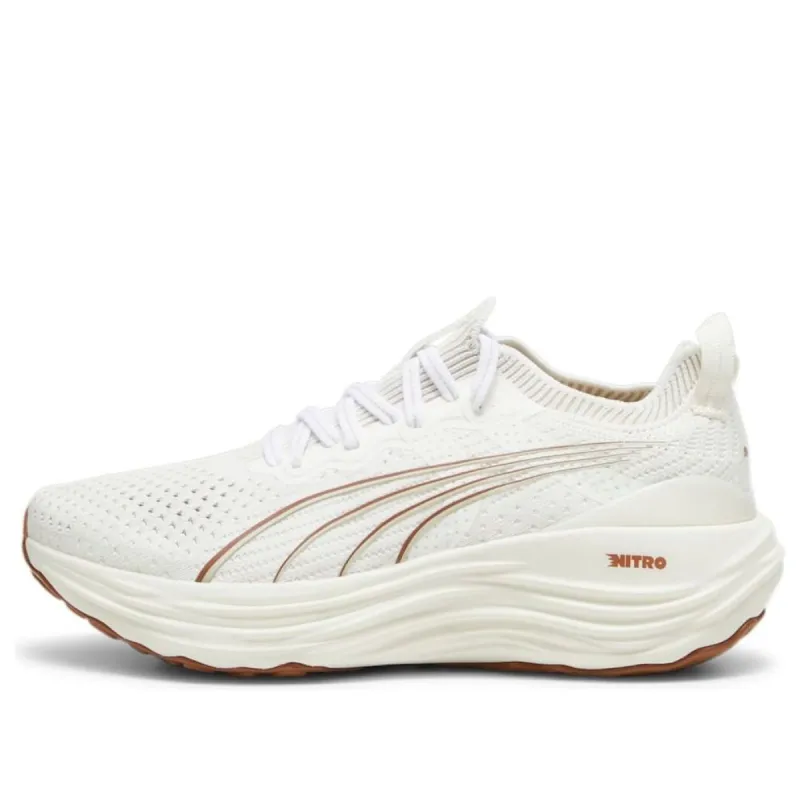 (WMNS) PUMA ForeverRun Nitro Knit 'Warm White Teak' 379140-08 sold by KicksCrew