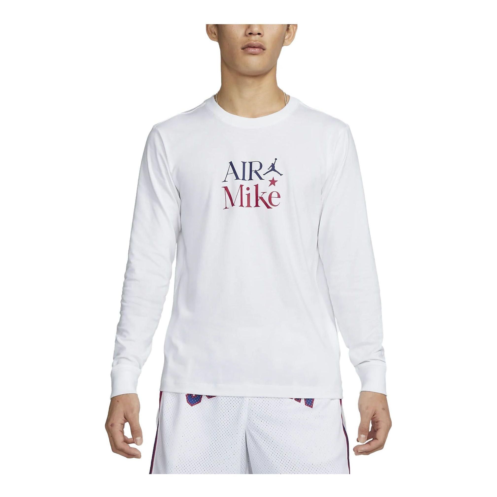 Air Jordan Sports DNA Graphic Long Sleeve T-Shirt Asia Sizing 'White' DH8977-100 sold by KicksCrew