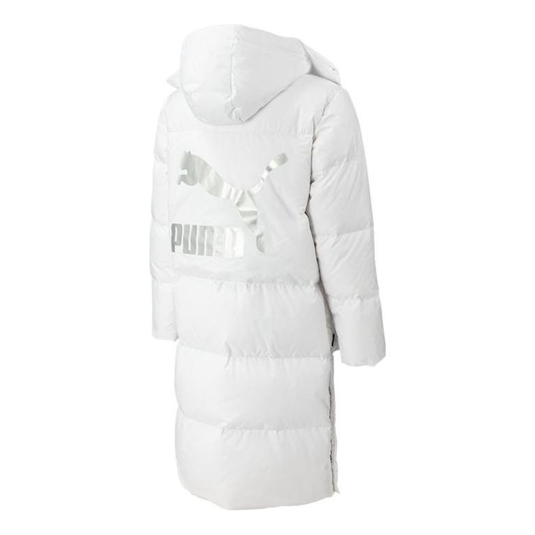 Puma Teamliga Long Down Coat 'White' 539572-02 sold by KicksCrew