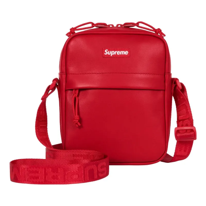 Supreme FW23 Leather Shoulder Bag 'Red' SUP-FW23-0833 sold by KicksCrew