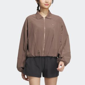 (WMNS) Adidas Future Of Tech Shirt Jackets 'Brown' HY2830 sold by KicksCrew