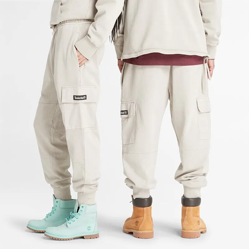 Timberland Mixed Media Garment Dye Sweatpants 'White' A6JT5-CY2 sold by KicksCrew product image thumbnail 3