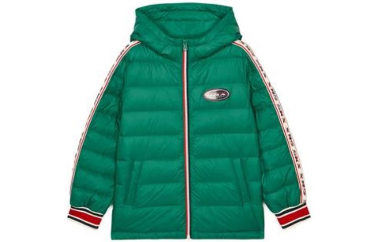 (GS) Skechers SKX Short Down Jacket 'Orange Black Green' L321B021 sold by KicksCrew product image thumbnail 5