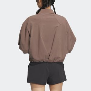 (WMNS) Adidas Future Of Tech Shirt Jackets 'Brown' HY2830 sold by KicksCrew
