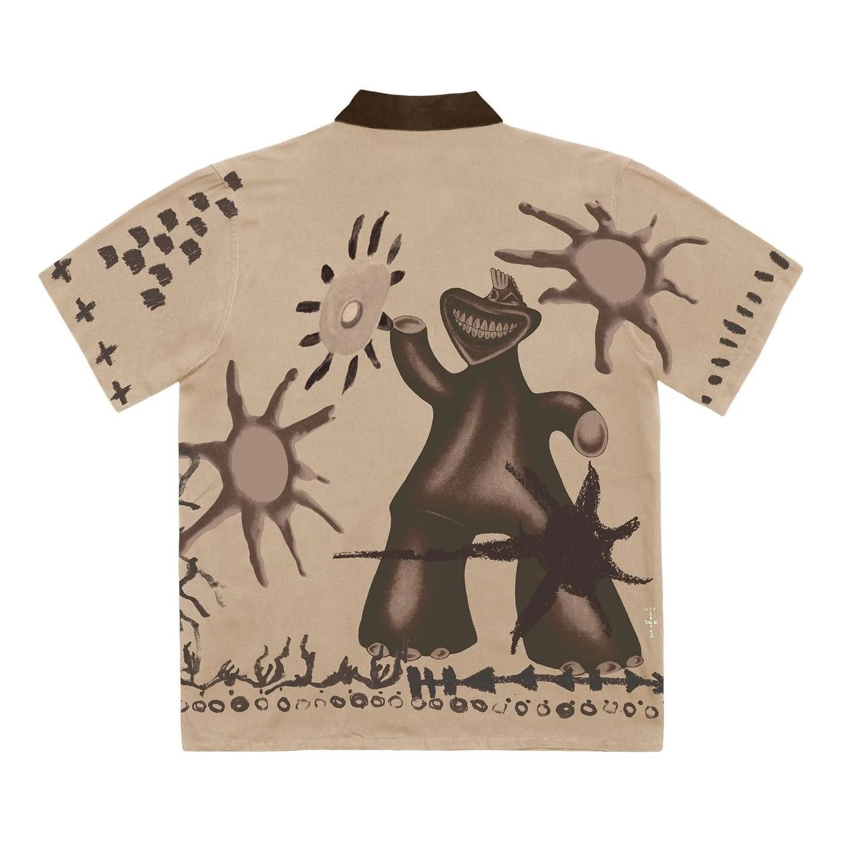 Travis Scott Cactus Jack FW22 Painter's Button Up Shirt 'Tan' CJFN-SS82 sold by KicksCrew product image thumbnail 2