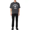 Balenciaga Varsity Logo Short Sleeve T-Shirt 'Washed Black' 612966TMV981000 sold by KicksCrew