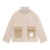 Mitchell & Ness Branded Sherpa Fleece Jacket 'Off White' MNGMAWTOWJ022-OFW sold by KicksCrew