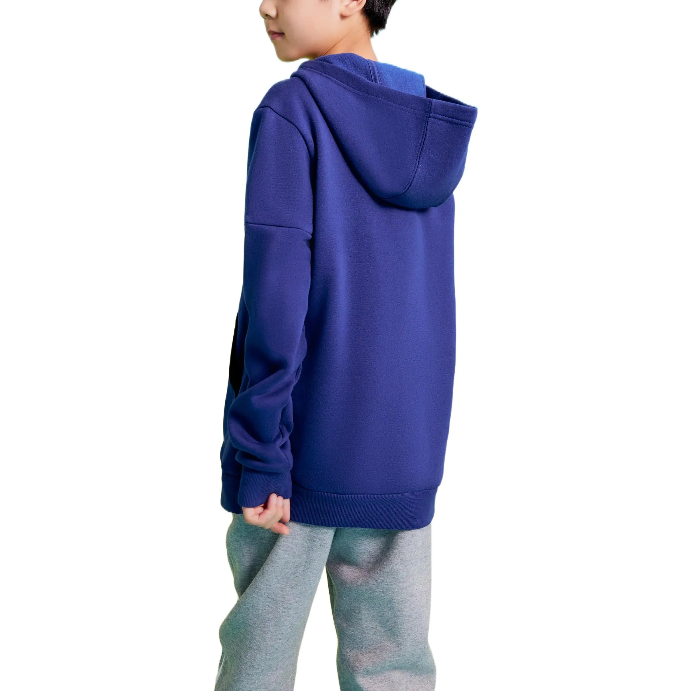 (GS) adidas Badge Of Sport Fleece Hoodie 'Blue White' H10253 sold by KicksCrew product image thumbnail 3