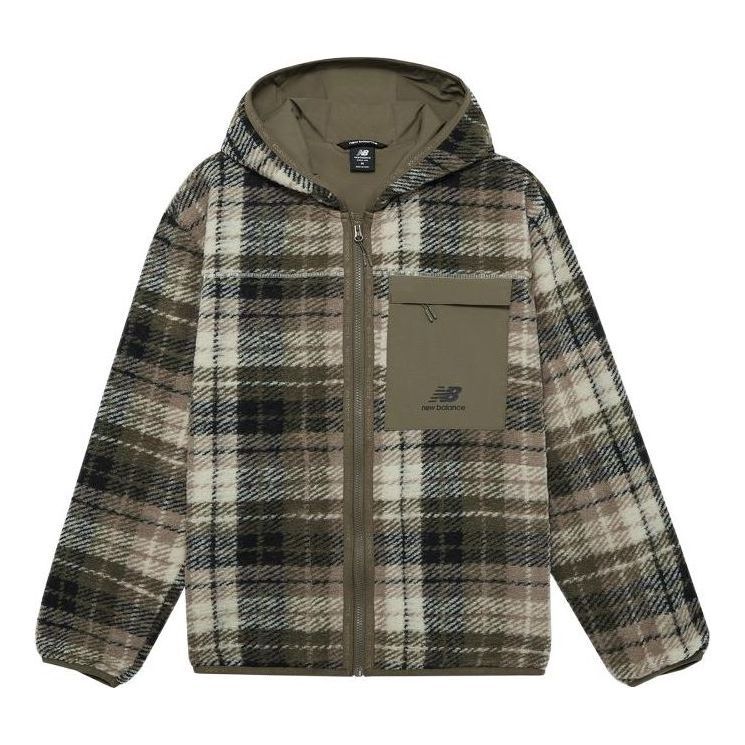 New Balance Lifestyle Cotton Jacket 'Brown Black White' AMJ23339-MG1 sold by KicksCrew