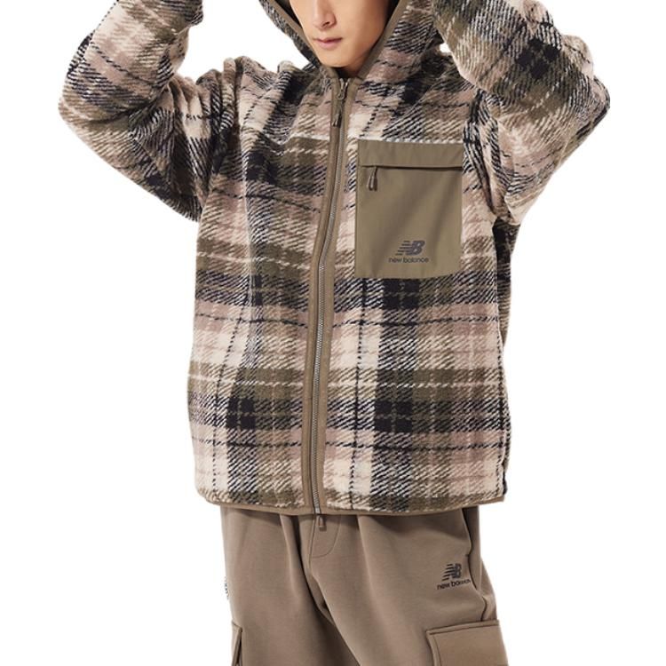 New Balance Lifestyle Cotton Jacket 'Brown Black White' AMJ23339-MG1 sold by KicksCrew product image thumbnail 4