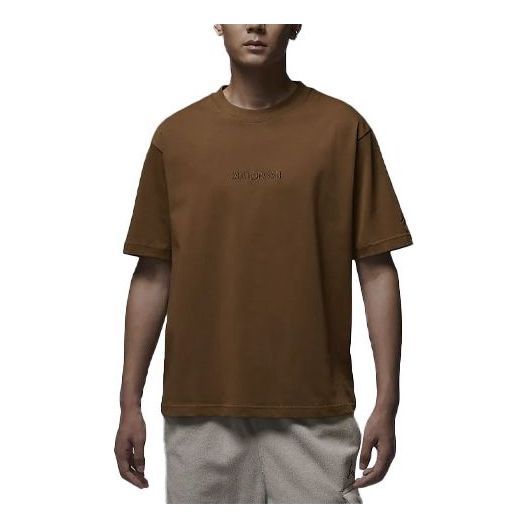 Air Jordan Wordmark Tee 'Brown' FJ1970-281 sold by KicksCrew