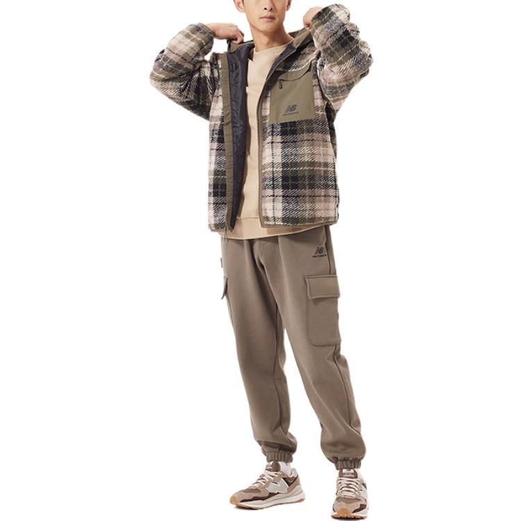 New Balance Lifestyle Cotton Jacket 'Brown Black White' AMJ23339-MG1 sold by KicksCrew product image thumbnail 3