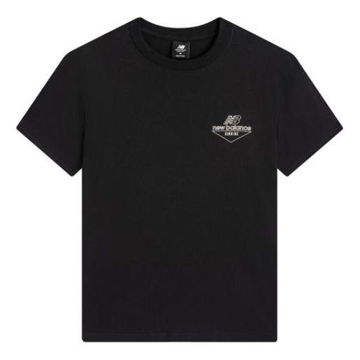 New Balance Casual Logo T-Shirt 'Black White' AMT22396-BK sold by KicksCrew