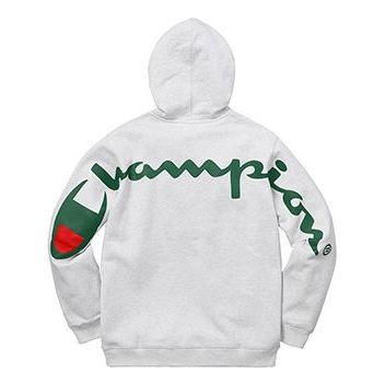 Supreme x Champion Hooded Sweatshirt 'Grey Green' SUP-SS18-529 sold by KicksCrew product image thumbnail 2