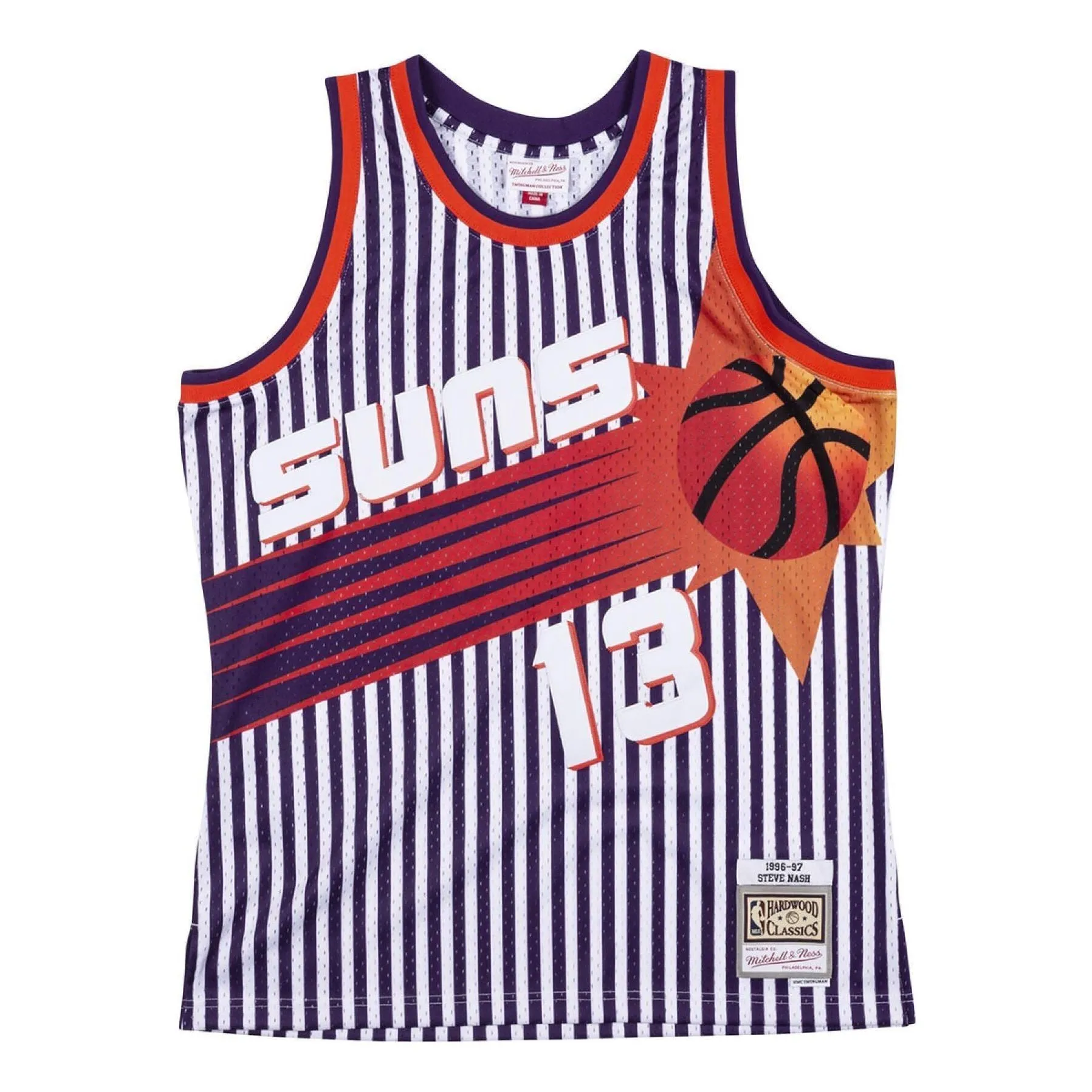 Mitchell & Ness x NBA Phoenix Suns 1996-97 Stripe Jersey 'Steve Nash 13' SMJYBW19047-PSUPTPR96SNA sold by KicksCrew