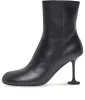 (WMNS) Balenciaga Lady 90mm Ankle Boots 'Black Leather' 701937WBCR01000 sold by KicksCrew