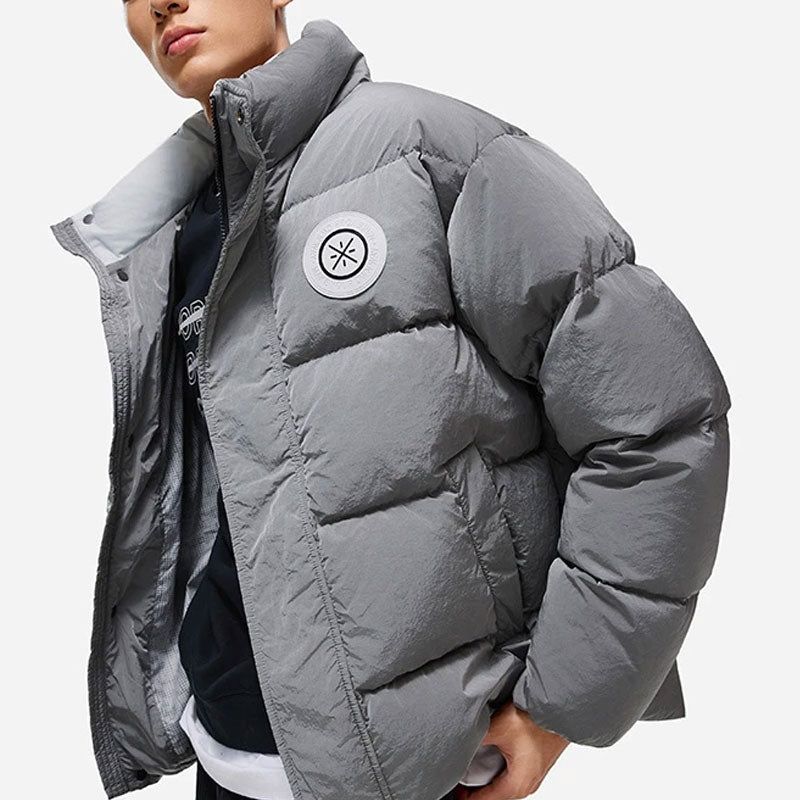 Li-Ning Way Of Wade Logo Down Jacket 'Grey' AYMT165-1 sold by KicksCrew product image thumbnail 5