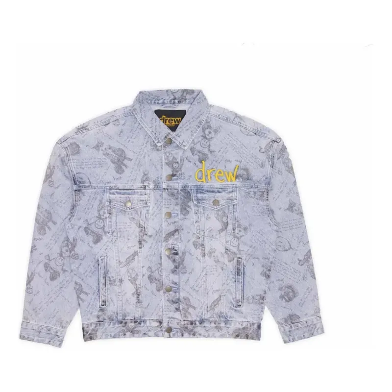 Drew House Idears Trucker Jacket 'Vintage Indigo' DR-FW21-048 sold by KicksCrew