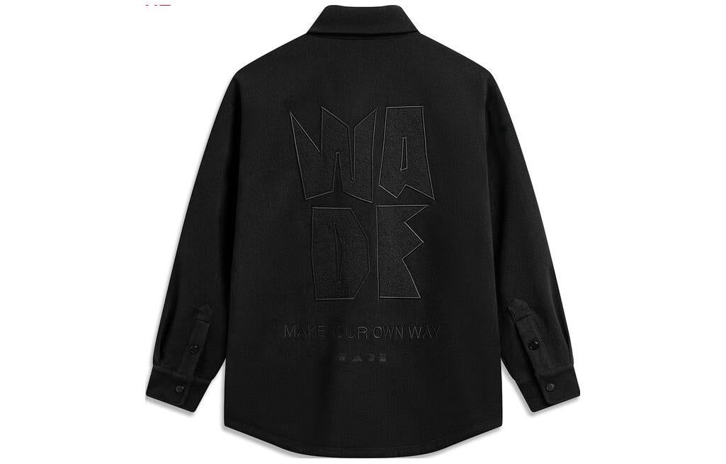 Li-Ning Lifestyle Long Sleeves Stretch Shirt 'Black' AFDT695-1 sold by KicksCrew product image thumbnail 2