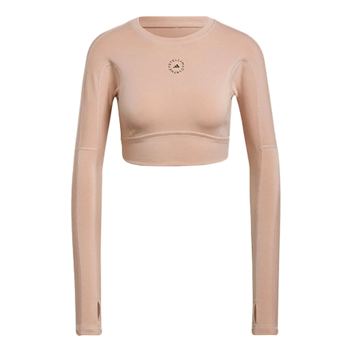 (WMNS) adidas by Stella McCartney TrueStrength Cropped Long Sleeve 'Pink' HD9060 sold by KicksCrew