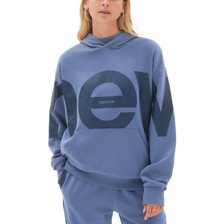New Balance Athletics Unisex Out of Bounds Oversized Sweat Pullover Hoodie 'Arctic Grey' UT23504-AGY sold by KicksCrew product image thumbnail 4