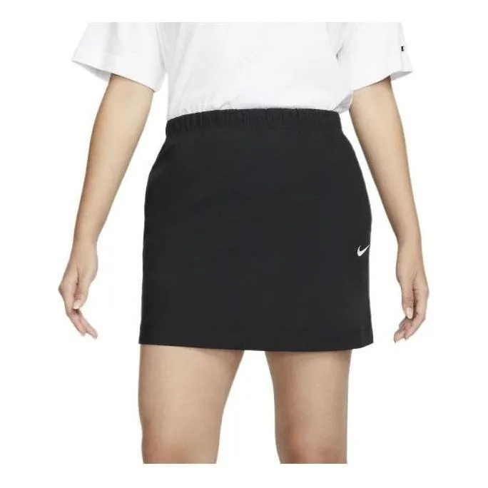 (WMNS) Nike Sportswear Essential High-waisted Woven Skirt 'Black' DM6252-010 sold by KicksCrew
