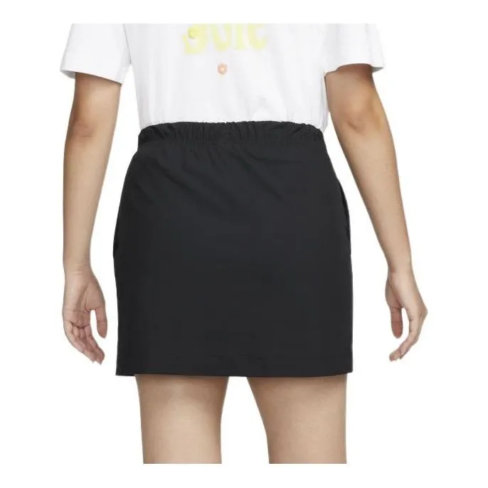 (WMNS) Nike Sportswear Essential High-waisted Woven Skirt 'Black' DM6252-010 sold by KicksCrew product image thumbnail 2