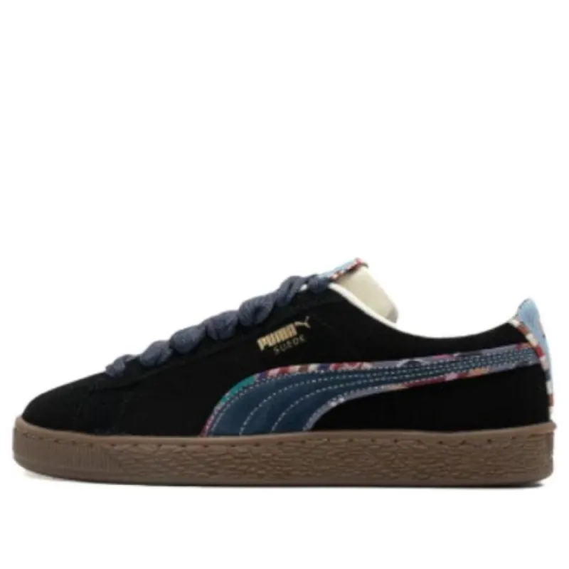 Puma Suede Bz Emb 'Black Navy Marzipan Light Blue' 399021-01 sold by KicksCrew