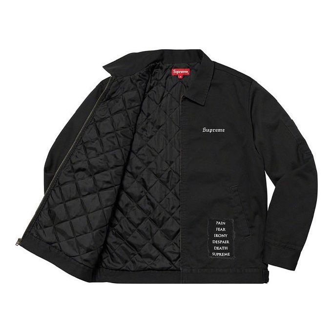 Supreme x The Crow Work Jacket 'Black White' SUP-FW21-178 sold by KicksCrew product image thumbnail 3