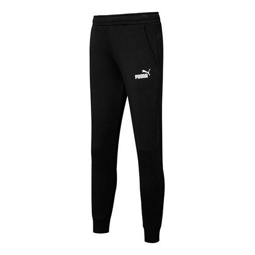 Puma Ess Logo Pants Fl Cl Pants 'Black' 846385-01 sold by KicksCrew