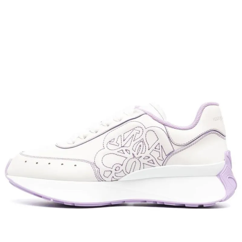 (WMNS) Alexander McQueen Sprint Runner 'White Lilac' 687995WIC9K8888 sold by KicksCrew