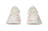 (PS) Balenciaga Triple S Logotype Sneaker 'White and Pink Technical Material' 654251W2FAB9050 sold by KicksCrew