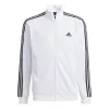 adidas Sportswear 3S Regular Fit Double Knit Track Top 'White Black' IA9448 sold by KicksCrew