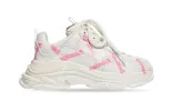 (PS) Balenciaga Triple S Logotype Sneaker 'White and Pink Technical Material' 654251W2FAB9050 sold by KicksCrew