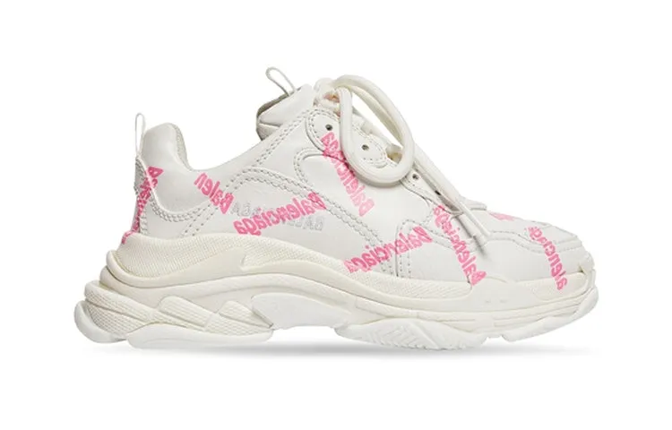 (PS) Balenciaga Triple S Logotype Sneaker 'White and Pink Technical Material' 654251W2FAB9050 sold by KicksCrew product image thumbnail 2