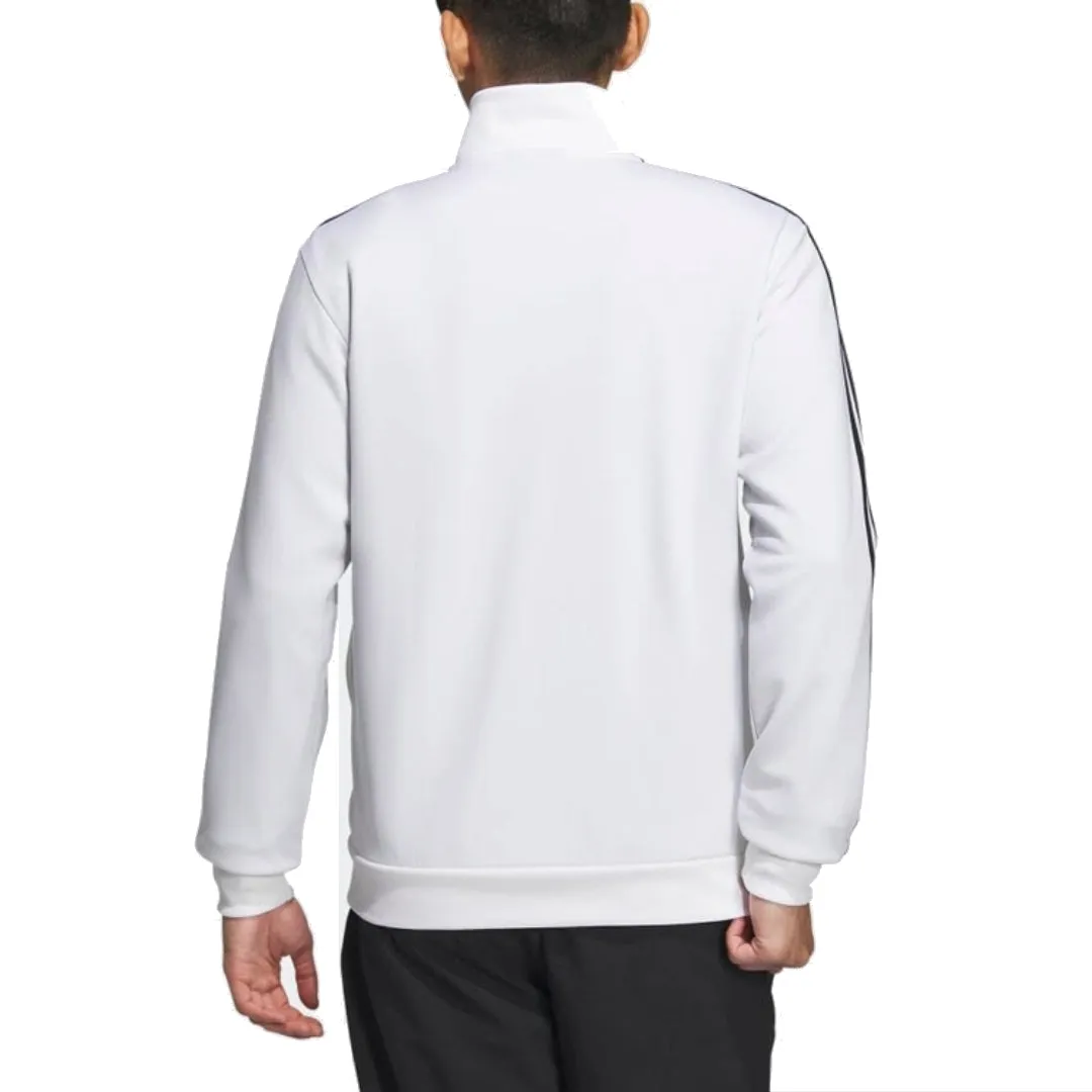 adidas Sportswear 3S Regular Fit Double Knit Track Top 'White Black' IA9448 sold by KicksCrew product image thumbnail 2